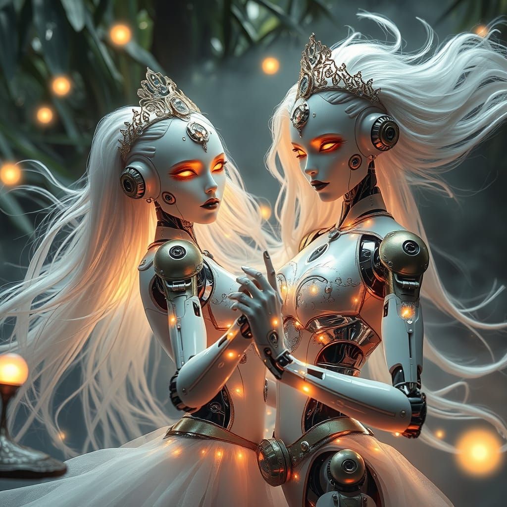 Romantic Robots in Ethereal Jungle Dance