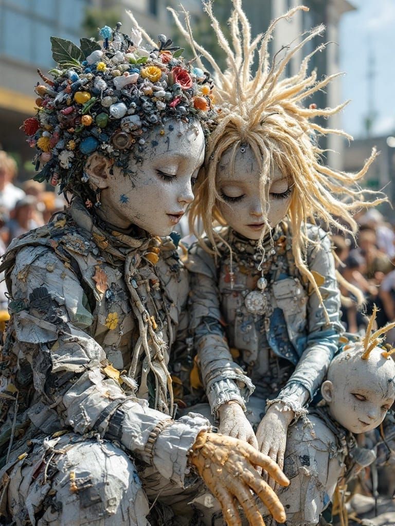 Garbage Patch Dolls Playing in Solar Blizzard Solar Dust