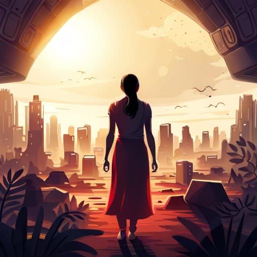 Alien Spaceship in Post-Apocalyptic Kerala