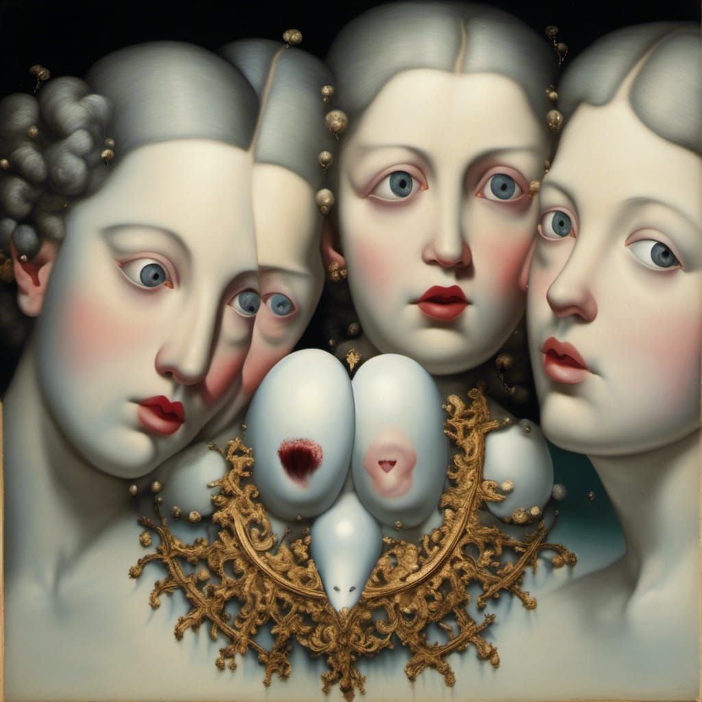 Surreal War Scene in Surrealist Style