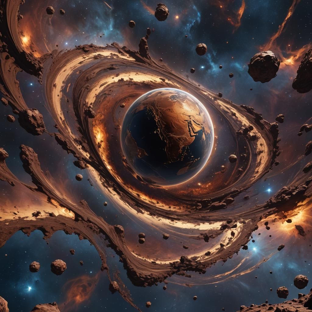 Chocolate Earth Viewed from Space