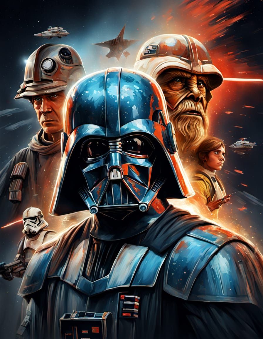 Star Wars Poster in 3D Digital Painting