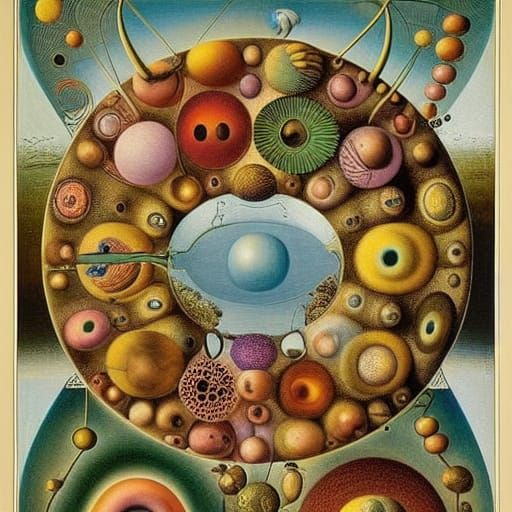 Oocyte Meiosis in Surrealist and Visionary Styles