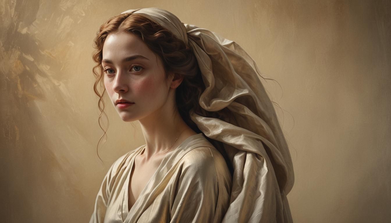 Ethereal Portrait in Renaissance Style