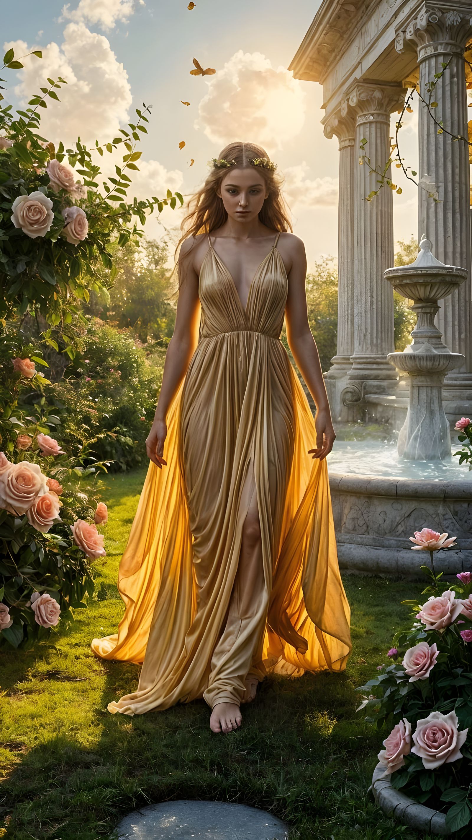 Goddess of Love Enchants Celestial Garden