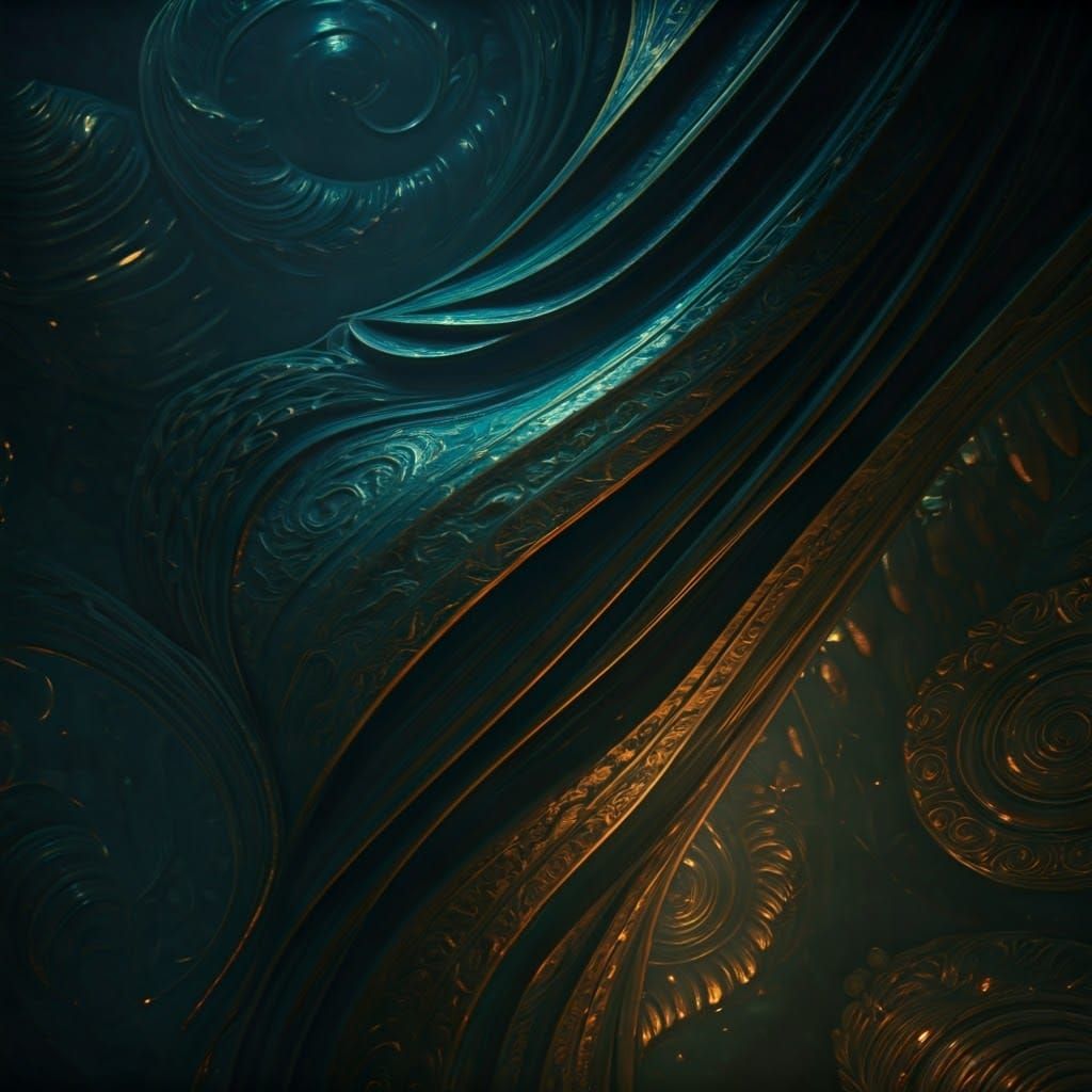 Ethereal Darkness Shimmers in Fantasy Concept Art