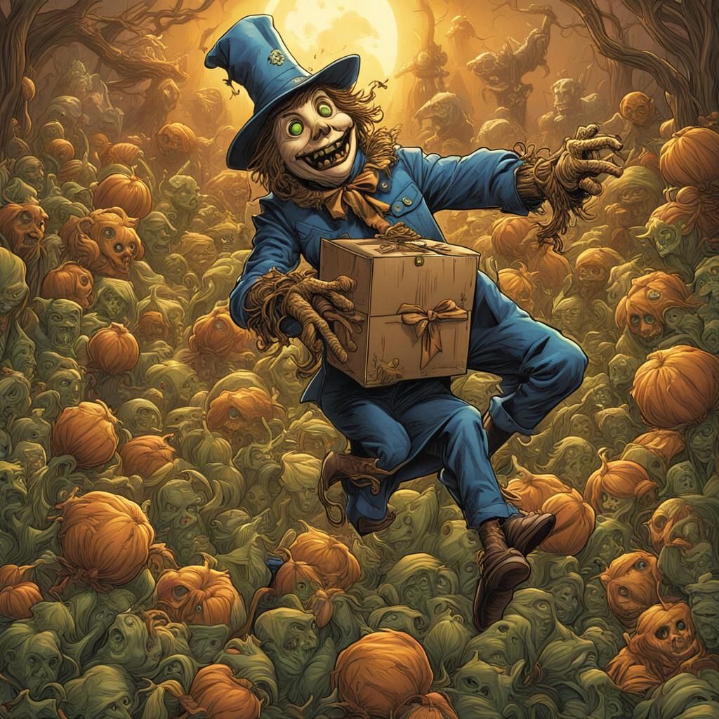 Jack-in-the-Box with The Wizard of Oz Theme starring Scarecr...