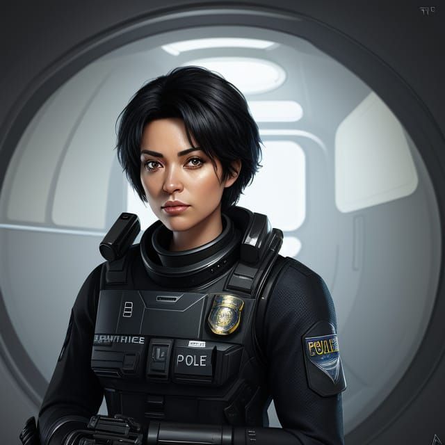 Scifi police officer...