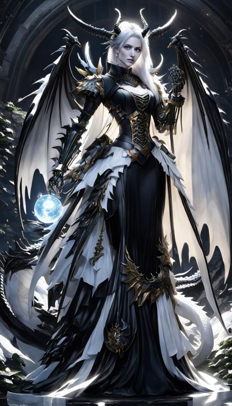 Dragon Robot Girl with Slime Body