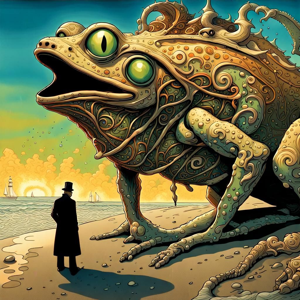 Sherlock Holmes encounters a humanoid amphibian creature on ...