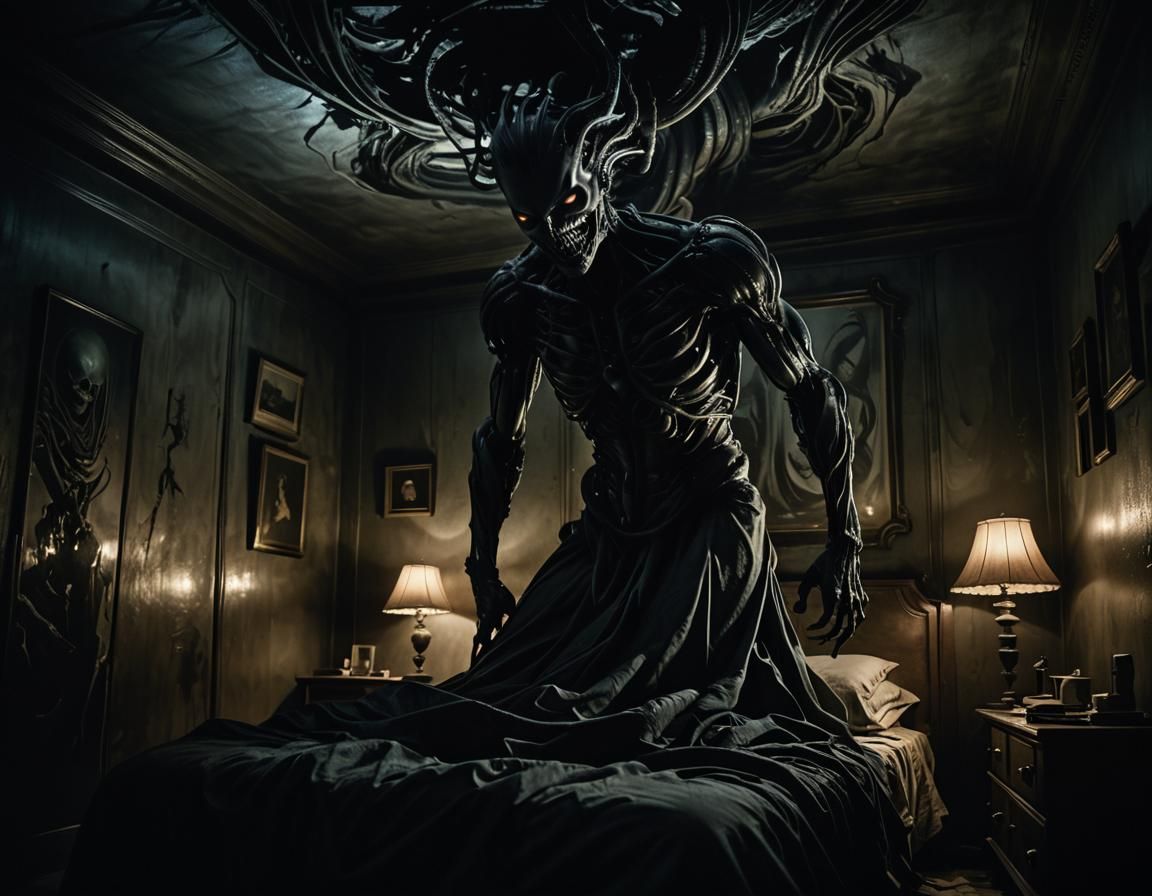 Terrorized by Dark Entities in a Sleep Paralysis Nightmare