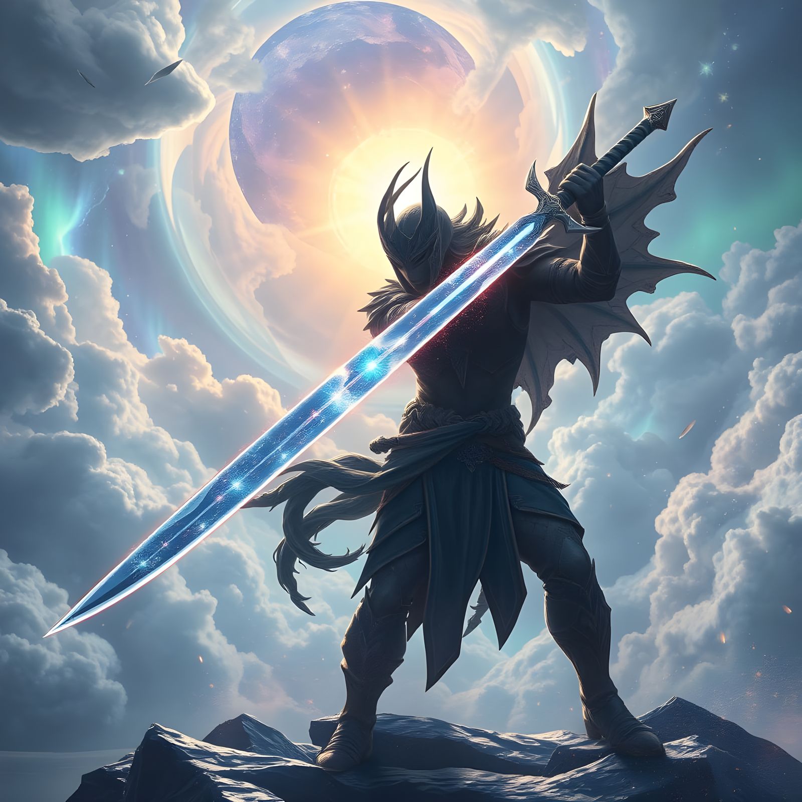 Epic Astral Knight Wields Celestial Blade