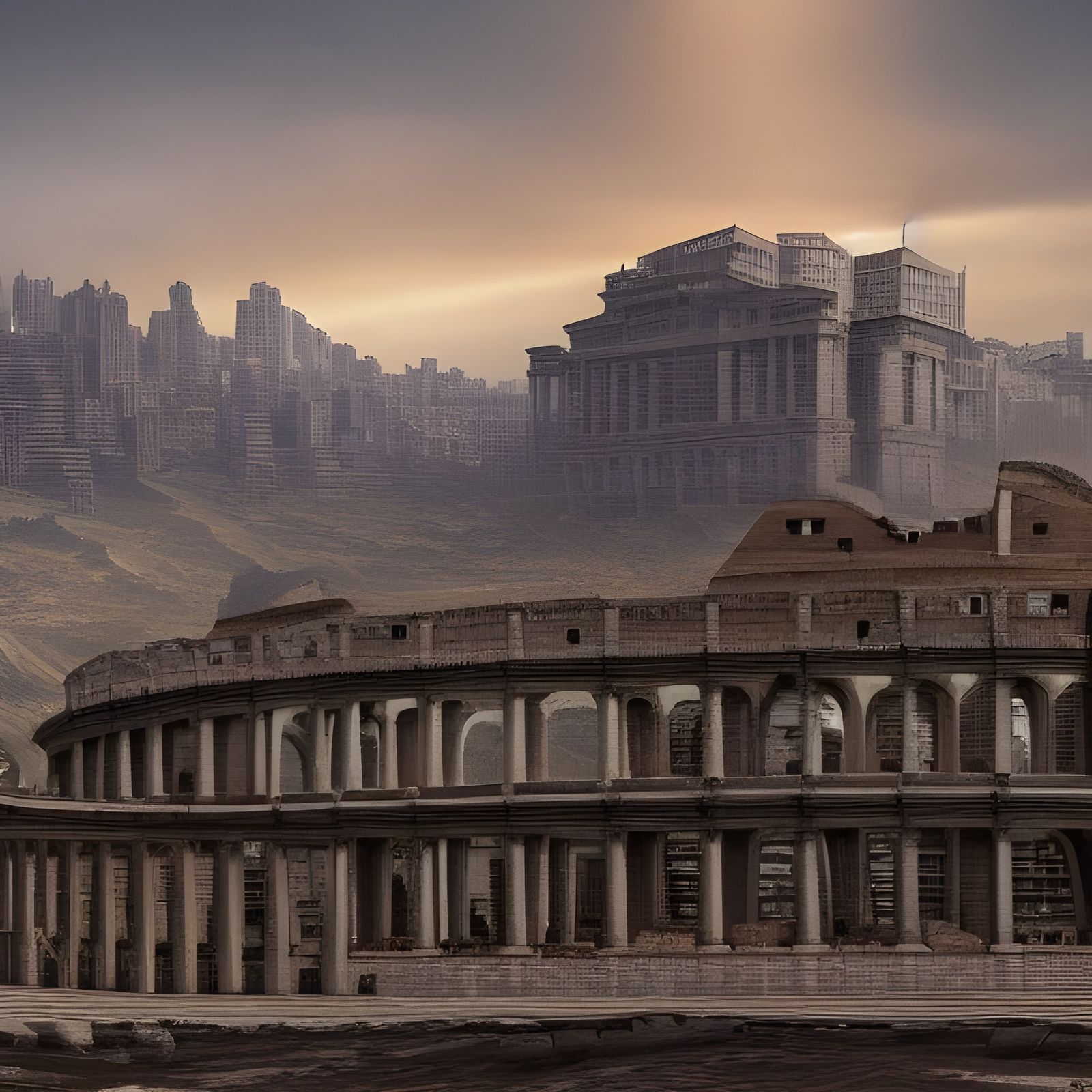 Detailed Matte Painting of the Roman Empire