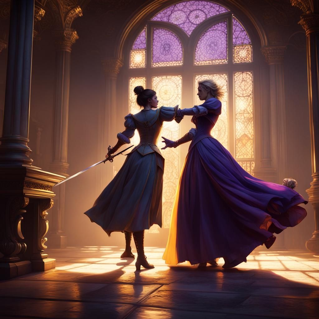 Cinderella as Assassin: Dark Fantasy Concept Art