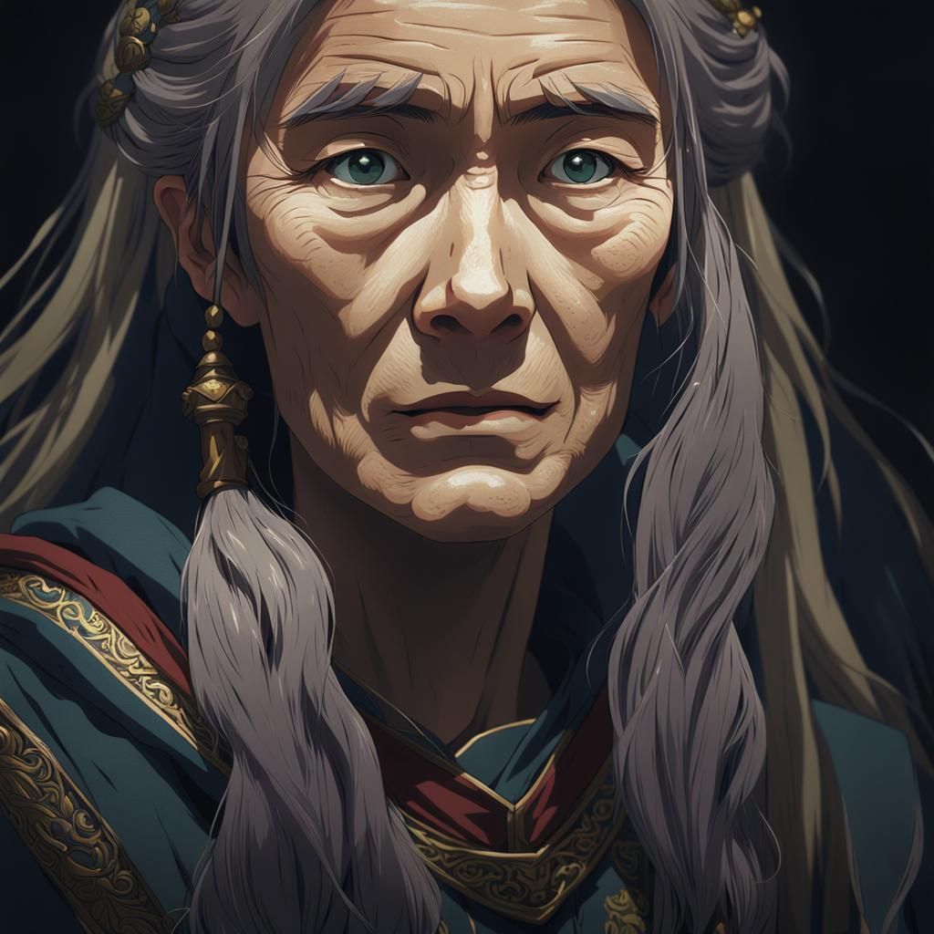 Medieval Woman in Anime Style