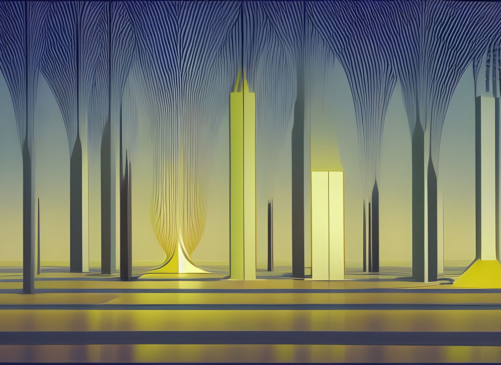 Endless Futuristic Cityscape in Hypermaximalist Style