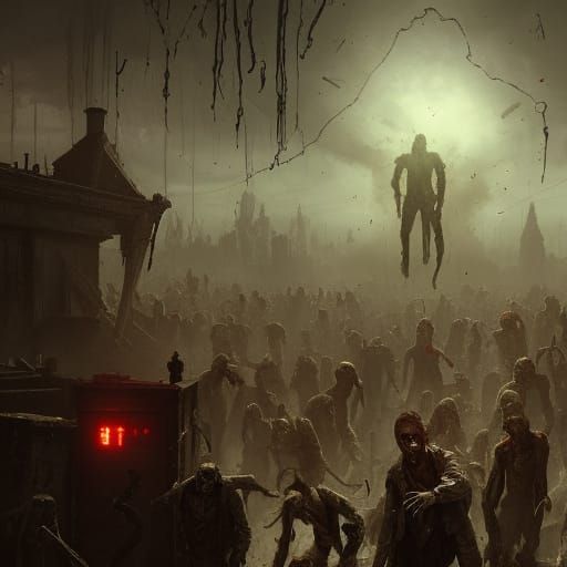 Zombie Doctor Plague: Dark Fantasy Concept Art