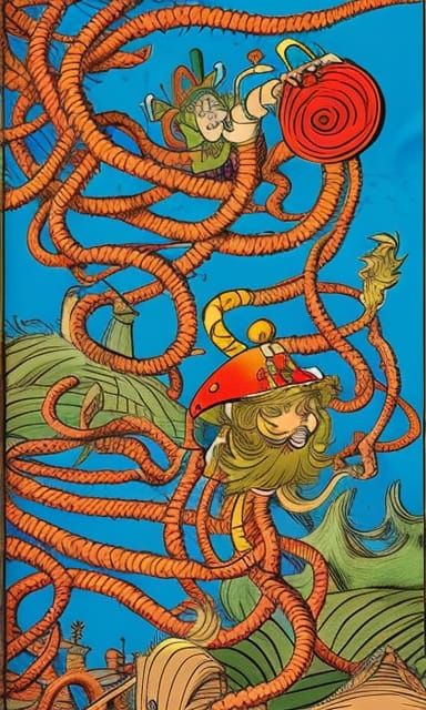 Dr. Seuss Book in Old English Manuscript Style