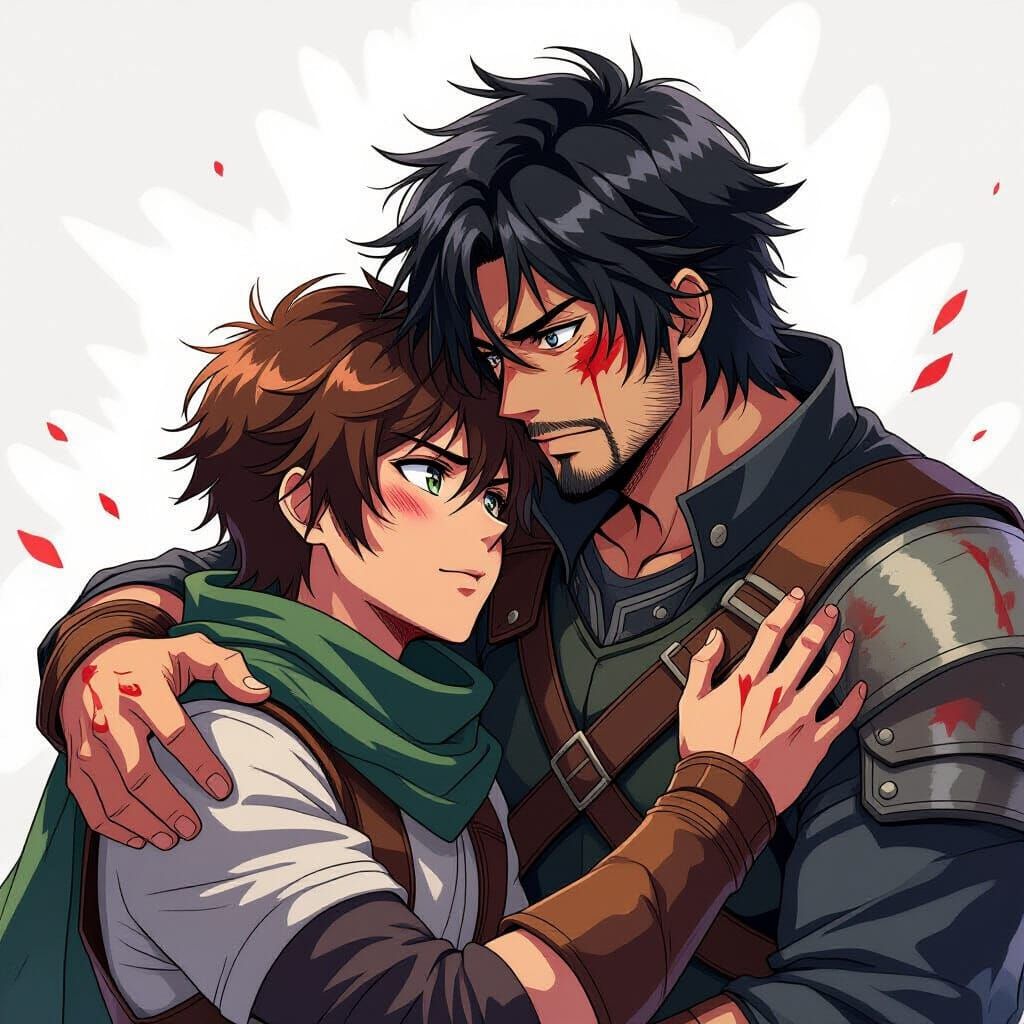 Protective Warrior's Rage and Tenderness, Anime Style