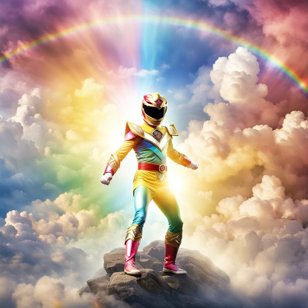 Rainbow Power Ranger Rescues Juliet in Divine Light