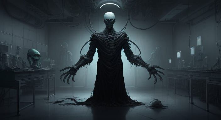 Humanoid Alien Conducts Twisted Experiments on Human Subject...