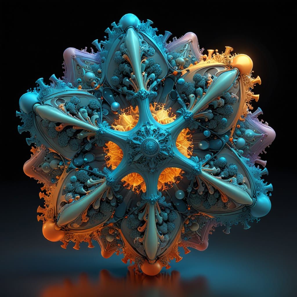 Abstract Fractal Geometry with Mathematical Functions
