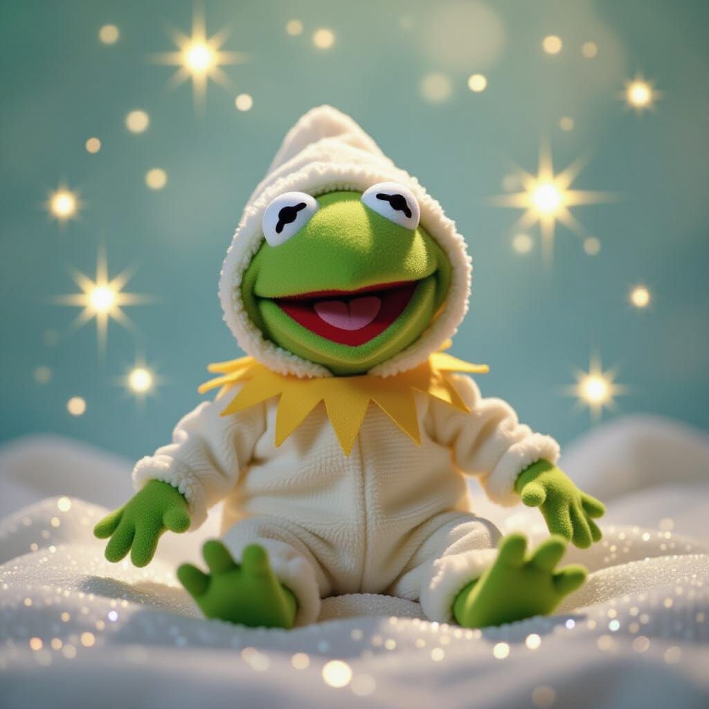 Kermit as Cabbage Patch Kid in Stardust