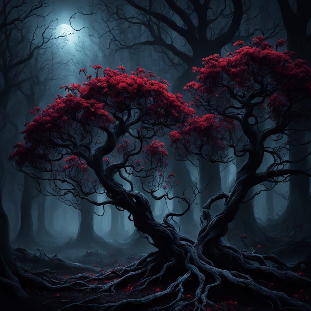 Twisted Trees of Dark Fantasy