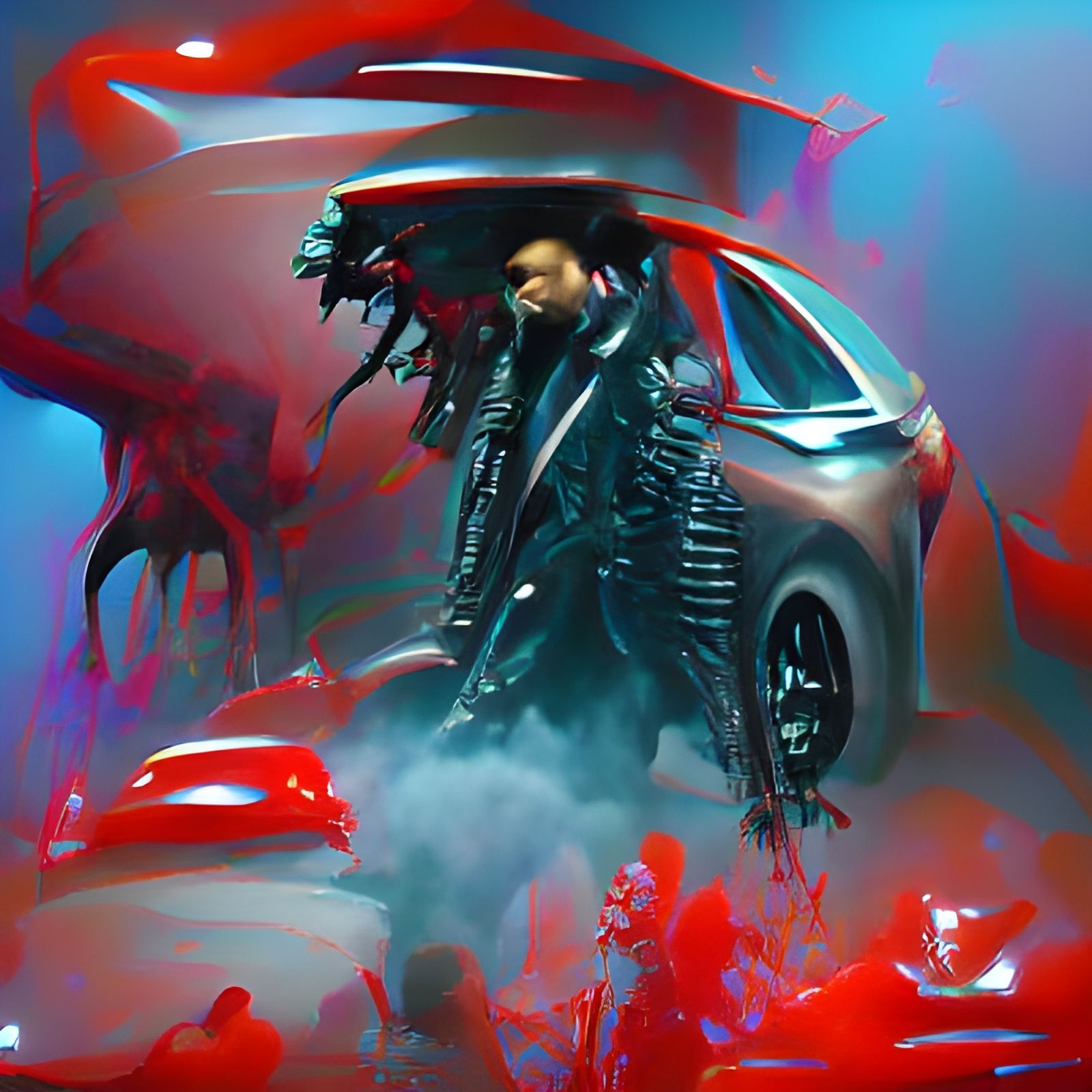 Vampire Drives Steampunk Mercedes into Hell