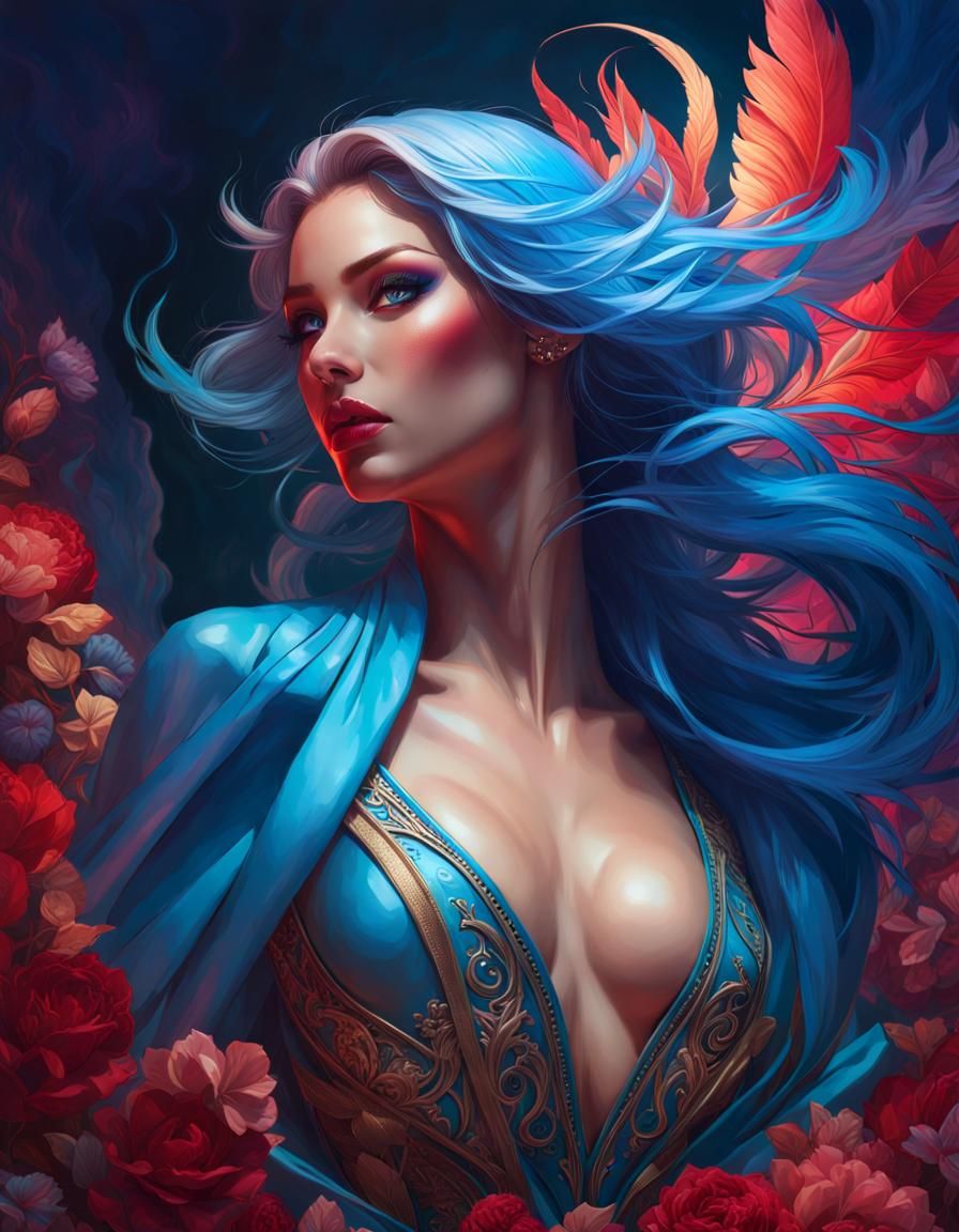 Lust: Carnal Desire in Hyperdetailed Portrait