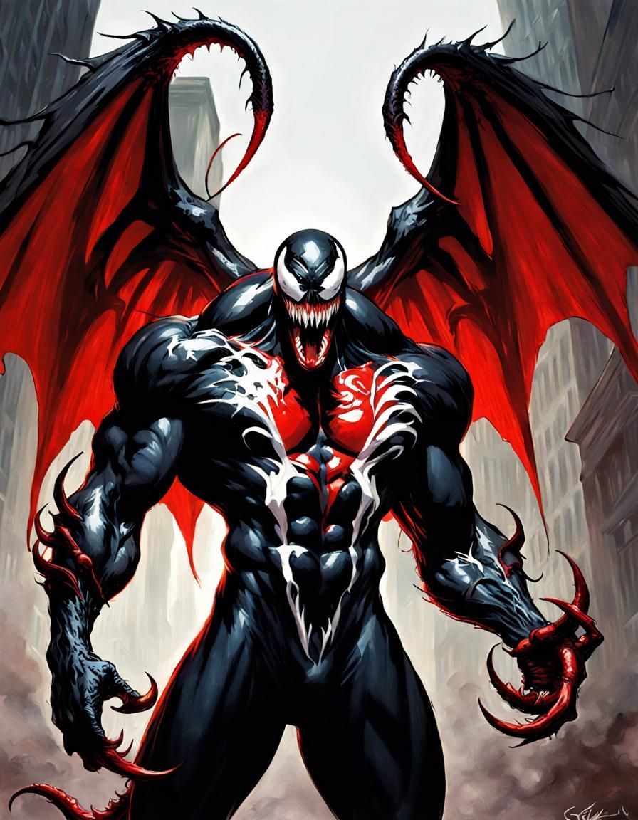 Venom with Devil Wings, Sinister Artwork