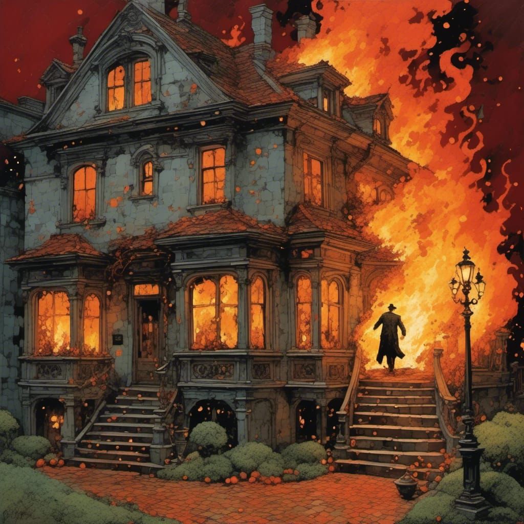 Mysterious Fire in Old House: Del Toro Style