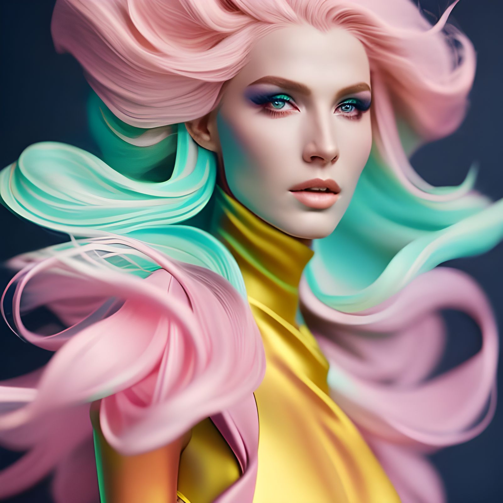 Futuristic Nike Streetwear Portrait in Vogue France Style