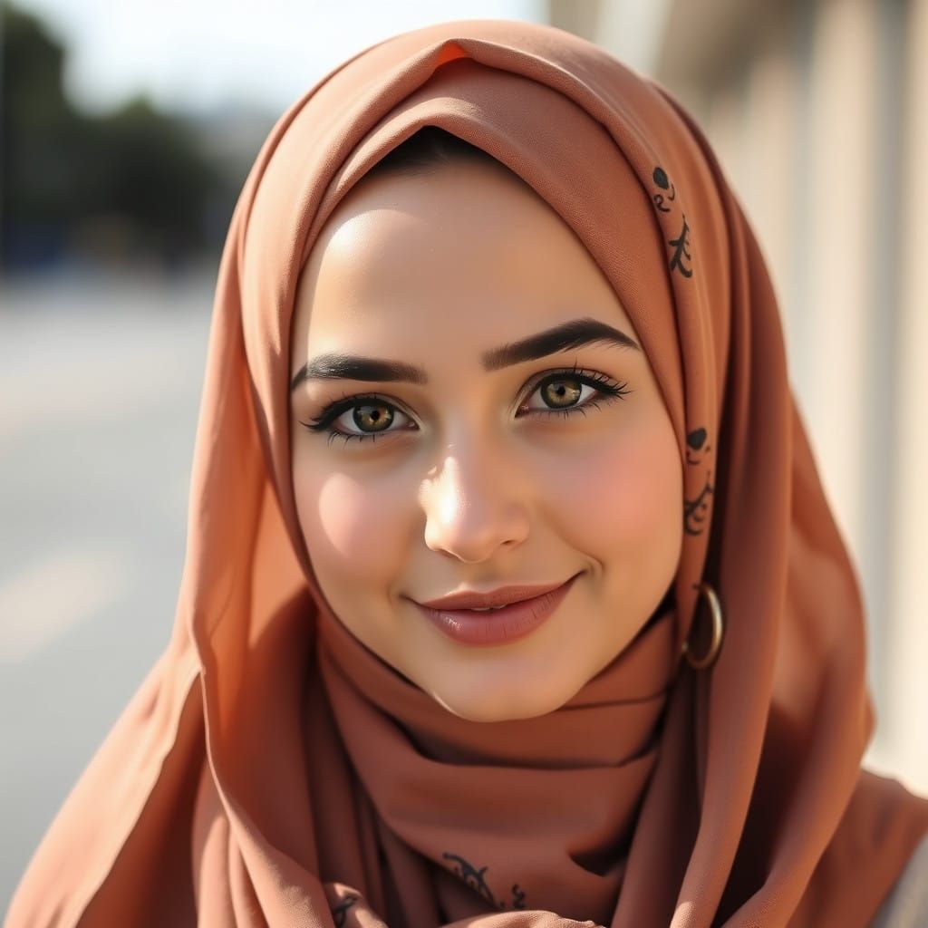 Elegant Portrait of Woman in Hijab