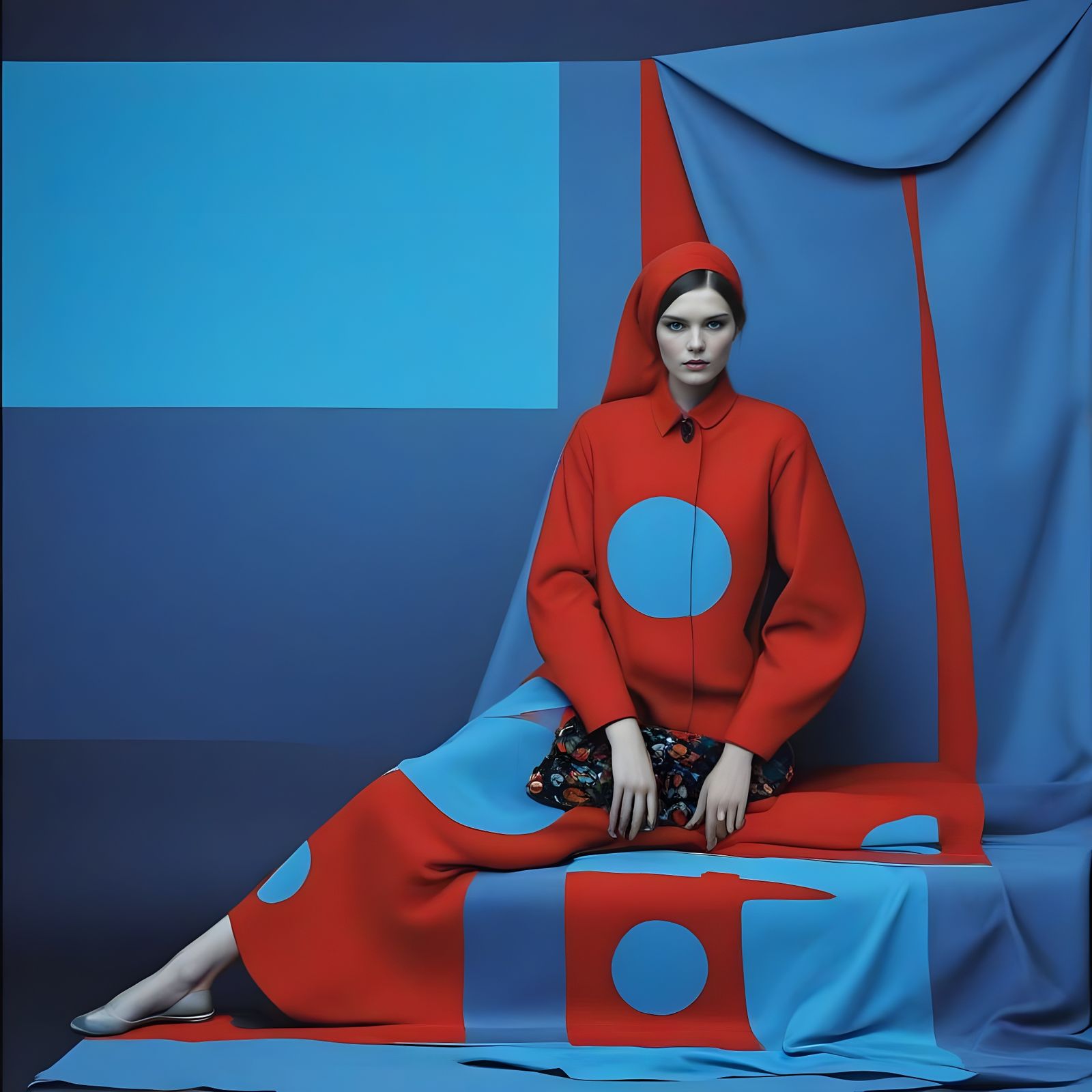 Eccentric Fashion Portrait in Vibrant Hues