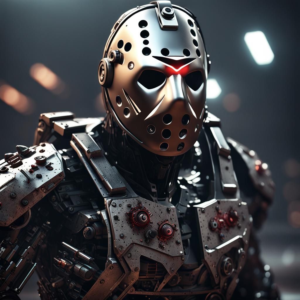 Futuristic Sci-Fi Jason Voorhees in 8K