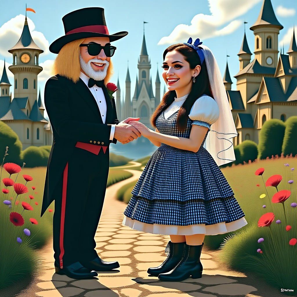 Scarecrow and Dorothy's Wedding in Oz