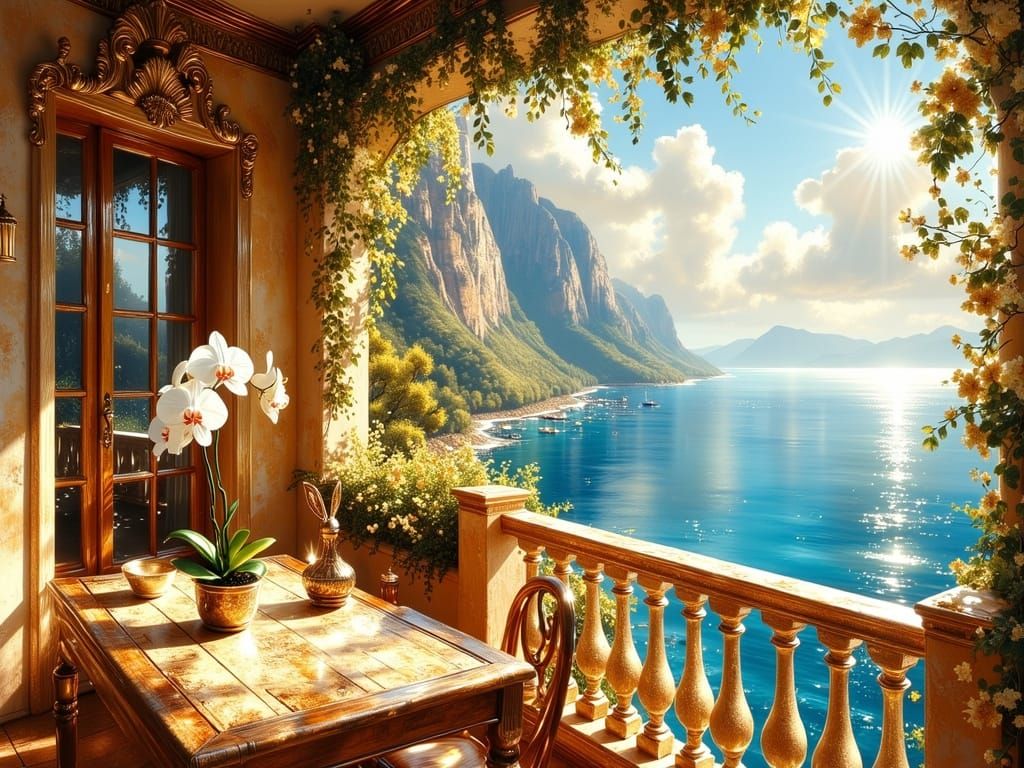 Mediterranean Villa Overlooking Azure Sea