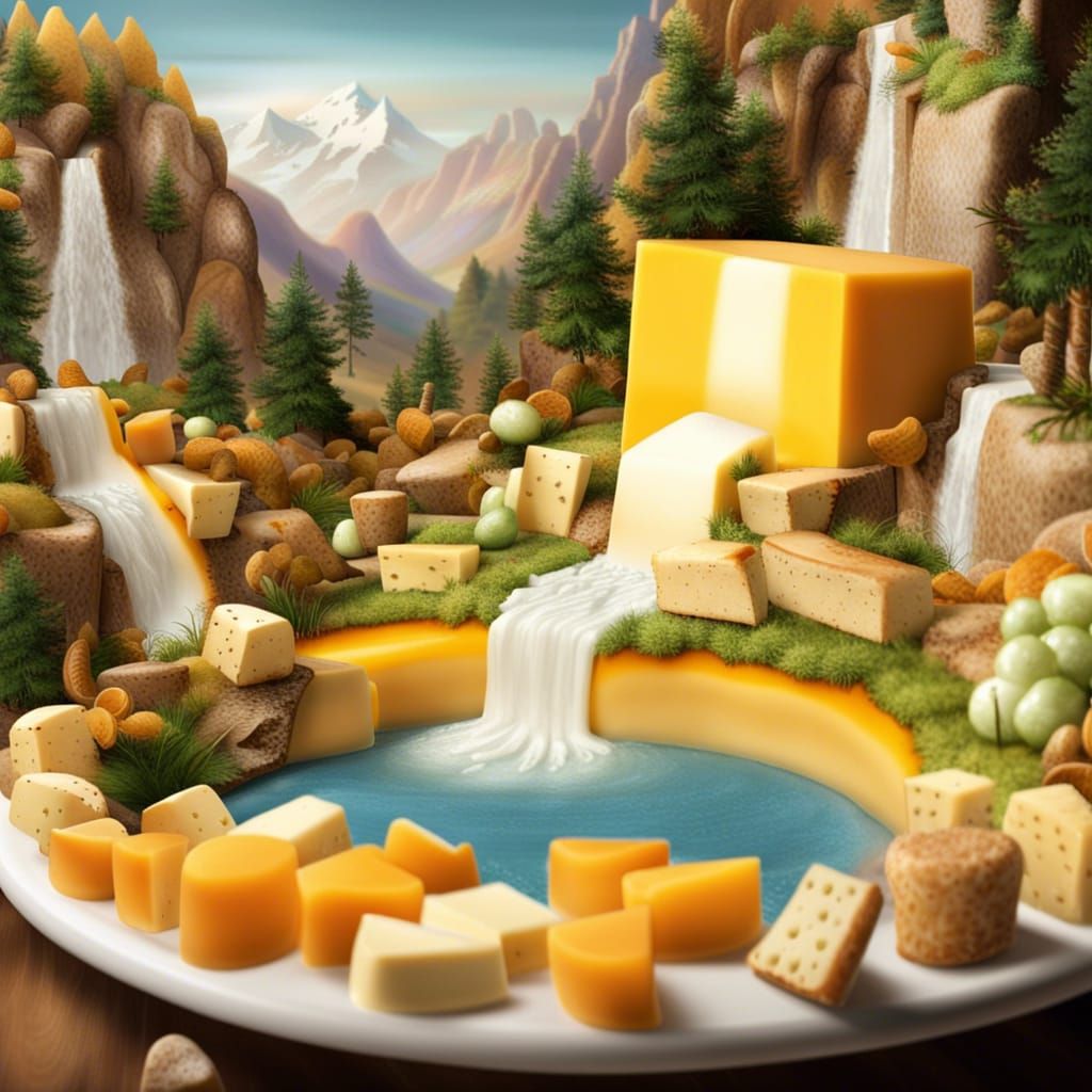Dreamland made up of cheese