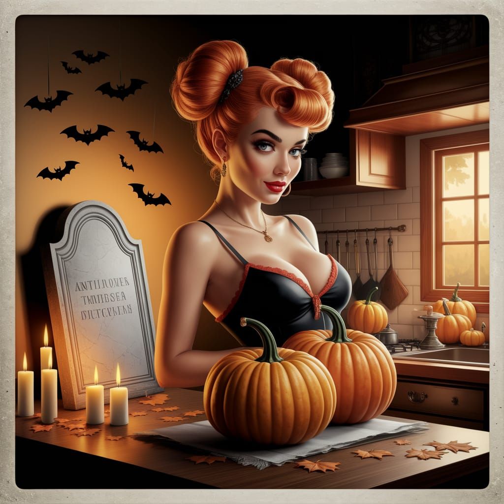 Halloween preparations