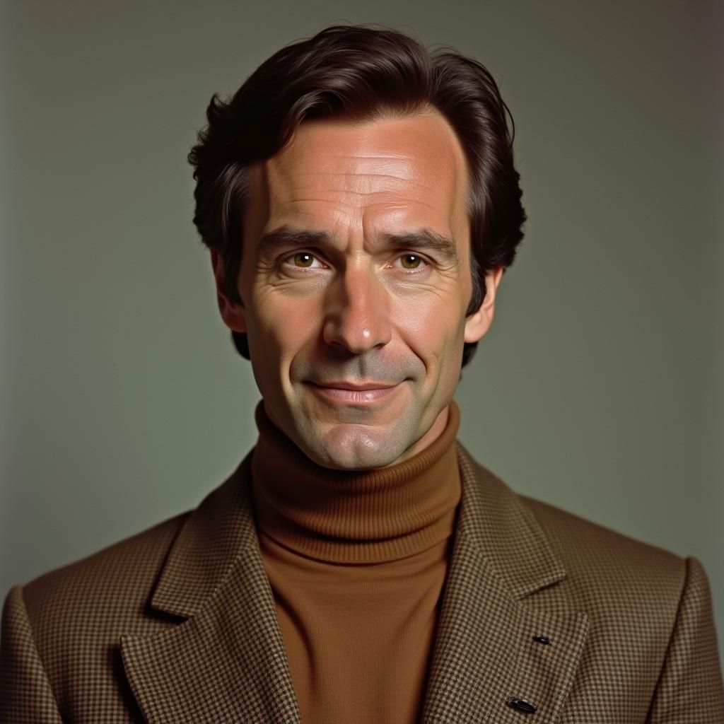 1970s Hollywood Portrait of a Distinguished Actor