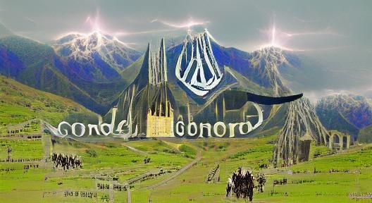 AI Image of Gondor: Fantasy Landscape
