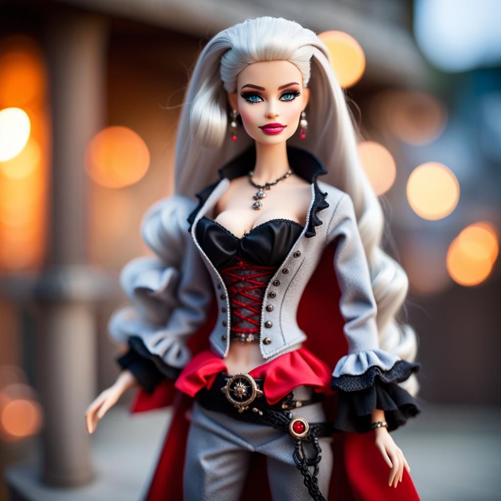 Evil Vampire Pirate Barbie Princess: Professional Photo