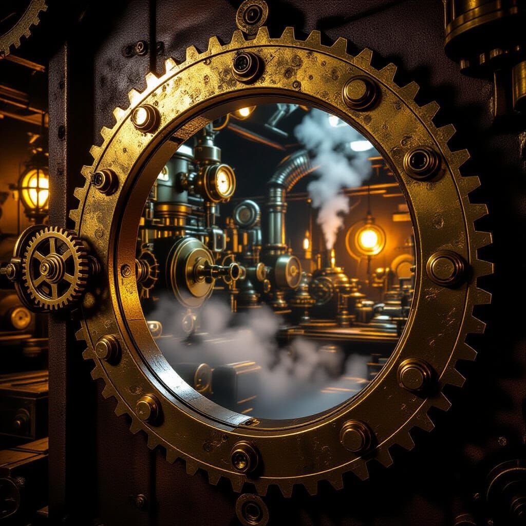 Steampunk Workshop Through Gear Keyhole