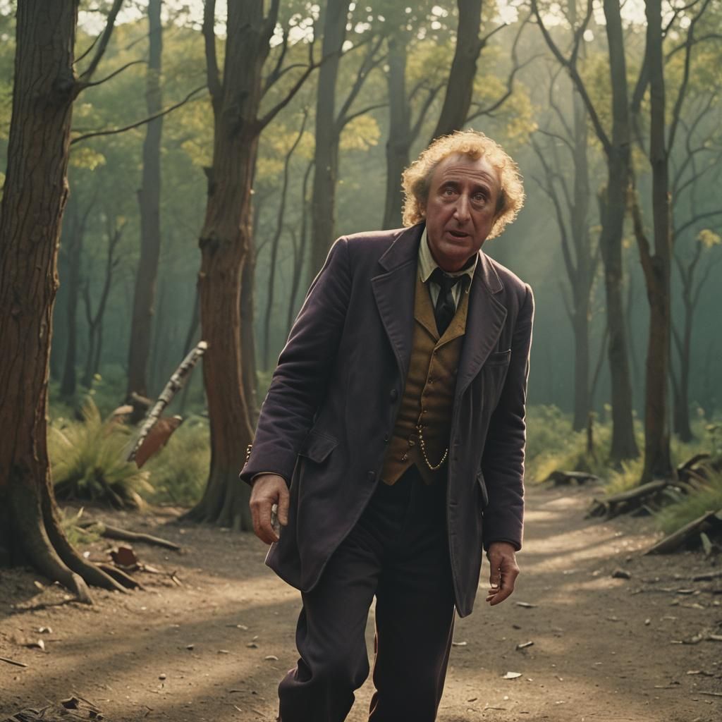 Dramatic Performance in Cinematic Film Still