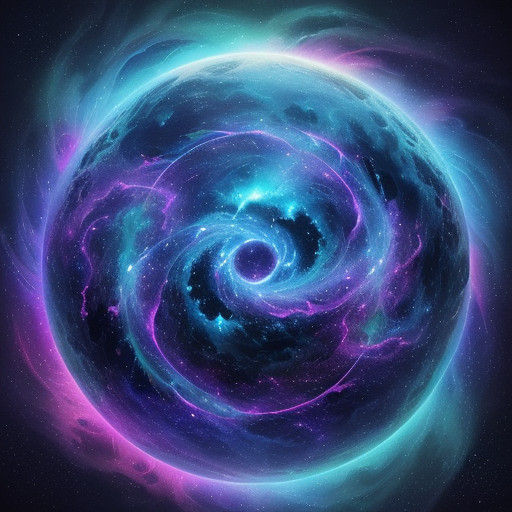 Surreal Cosmic Loup Logo Radiates Energy