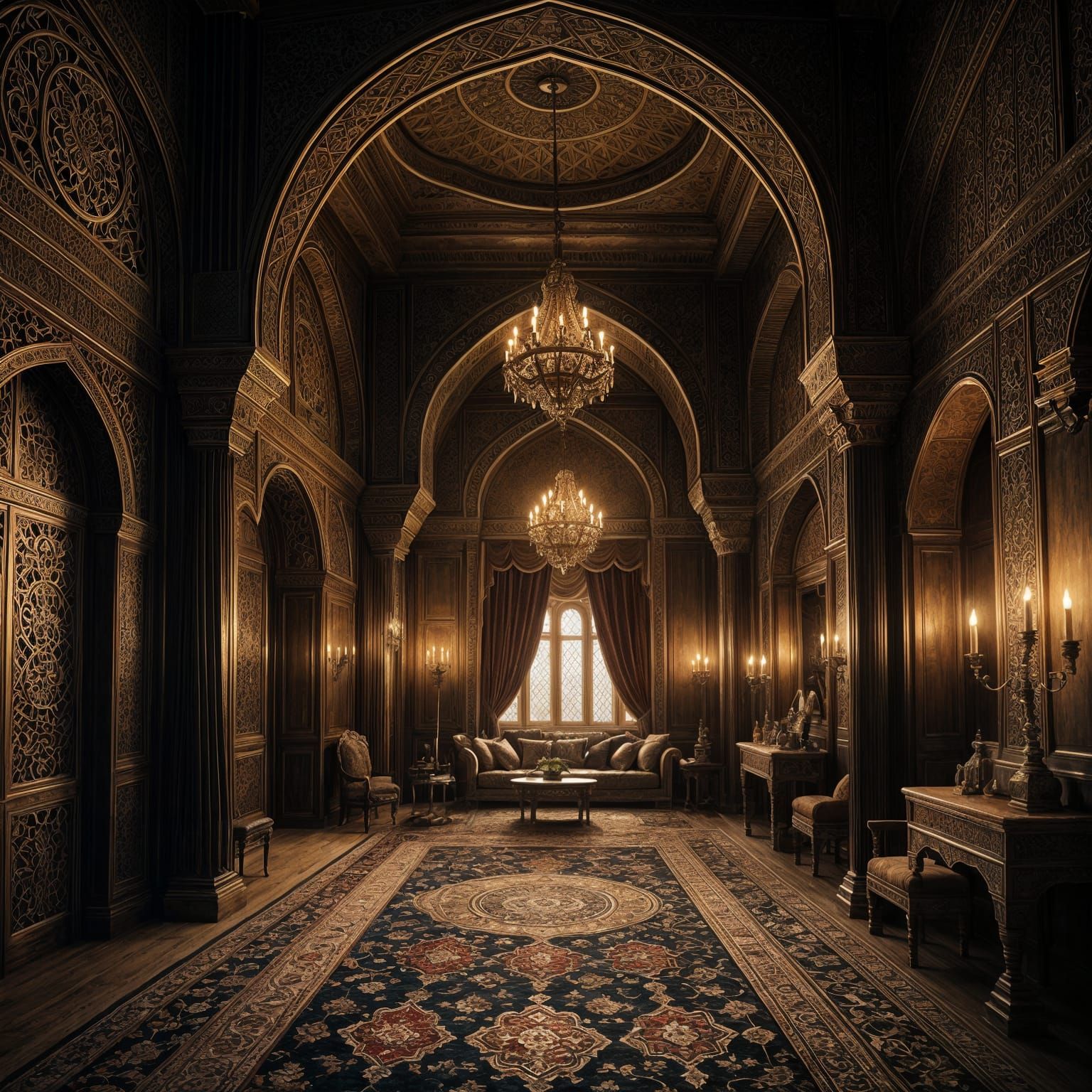 Luxurious Arabian Nights Palace Scenes