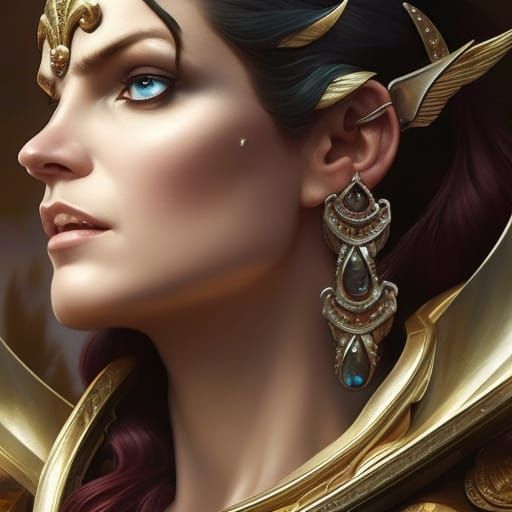 Detailed Barbarian Portrait in Digital Art Style