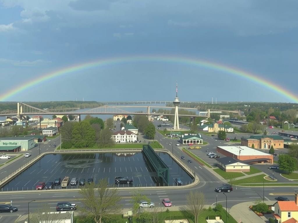 Looking at the Ohio River Paducah, Kentucky