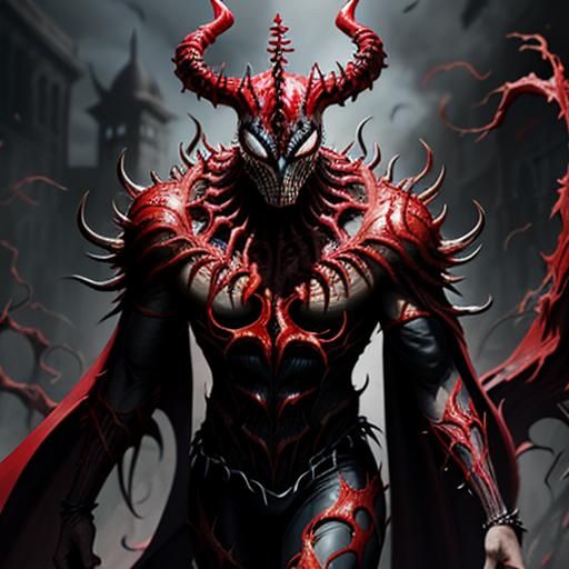 Paimon and Carnage Symbiote Fusion